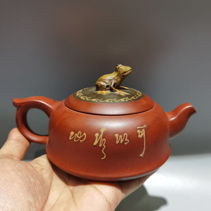 Vintage Chinese Yixing Purple Clay Teapot Zisha Ceremony Fashion Nice Teaware