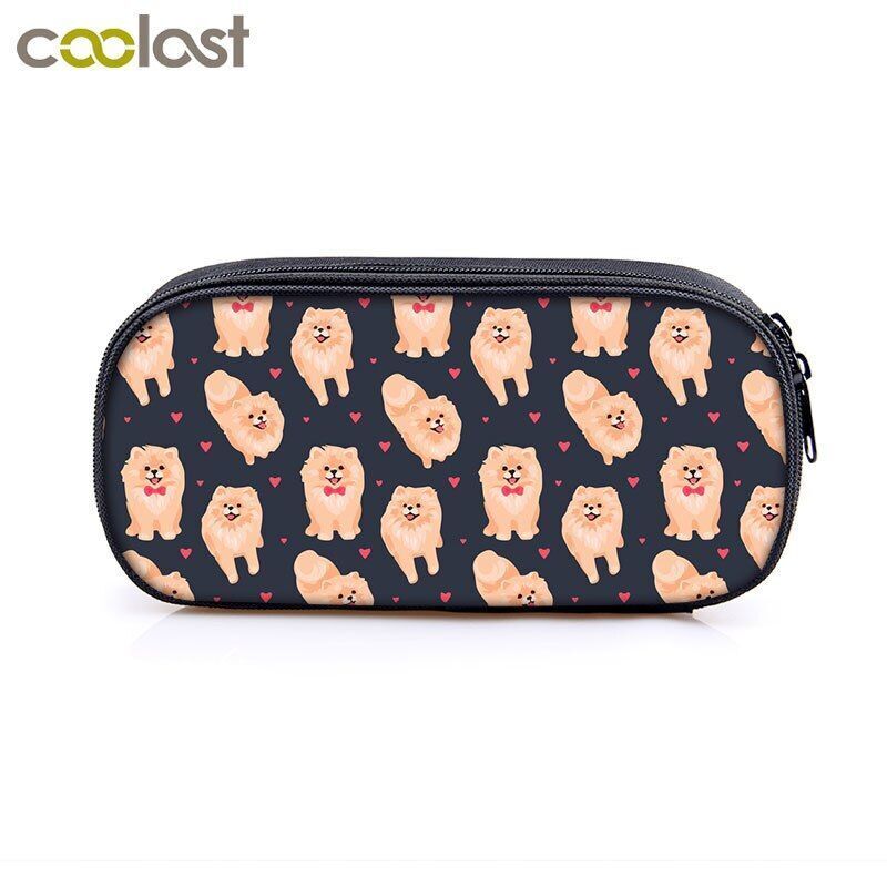 Dog Pencil Bag Stationary Bag Pencil Box School Supplies 24*11*7 CM Accessories