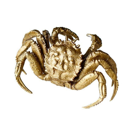 Pure Brass Crab Ornament Chinese Retro Fortune Tea Pet Copper Craft Gift
