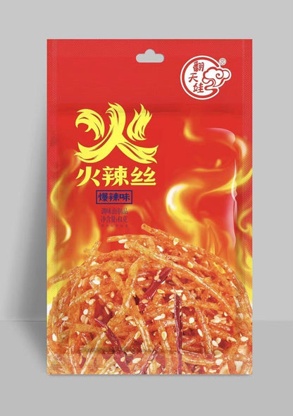 爆辣通心棒元气棒辣条经典麻辣零食特产 2pcs Hot Spicy Sticks Classic Spicy Leisure Snacks Specialty