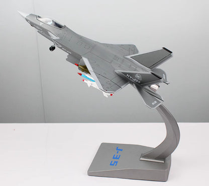 1:48 36CM CHINA J-35 Fighter Jet Airplane Diecast Military Aircraft Plane Model