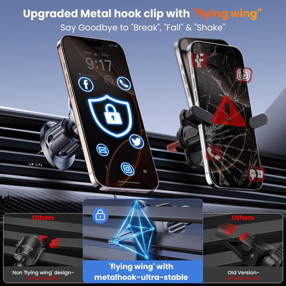 For Magsafe Car Mount Magnetic Phone Holder for Car [2025 Upgraded 22X Magnets &