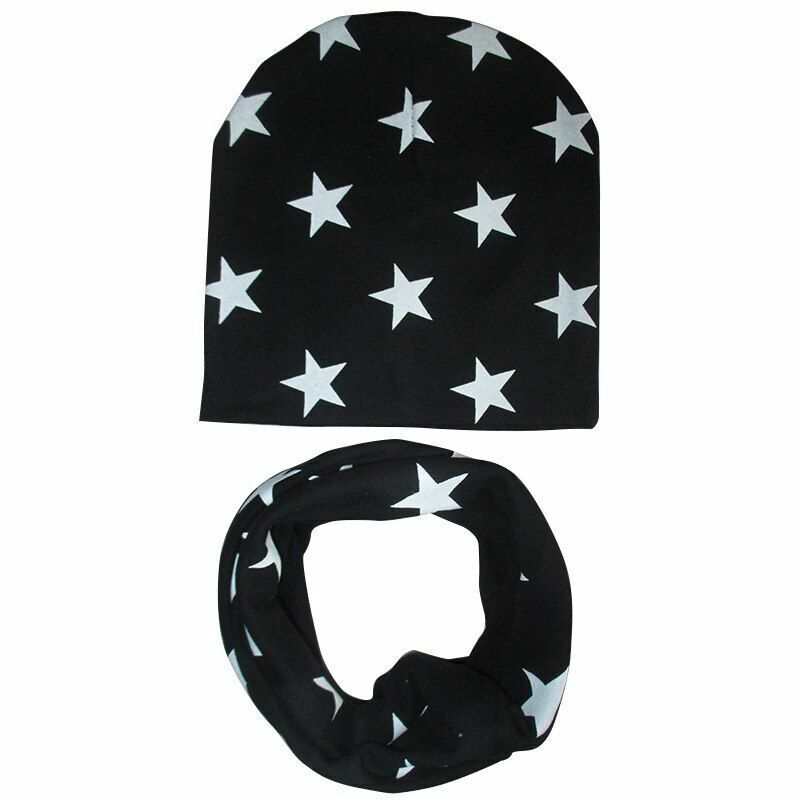 Baby Hats Winter Spring Scarf Sets Cotton Boy Girl Caps Kids Bonnet Beanie Cap