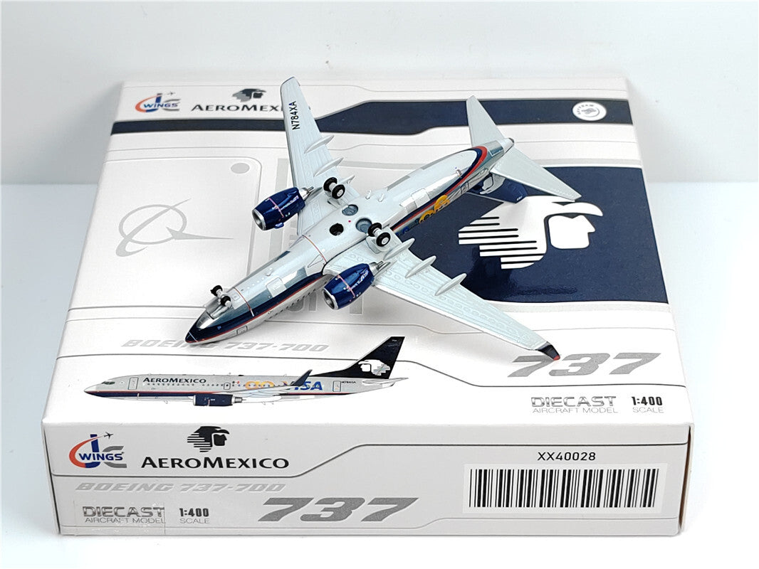 1:400 JC Wings AEROMEXICO BOEING B737-700 Passenger Airplane Diecast Model