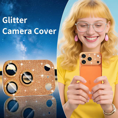 Compatible with Iphone 17 Pro Max Camera Lens Protector, Bling Glitter 9H Temper