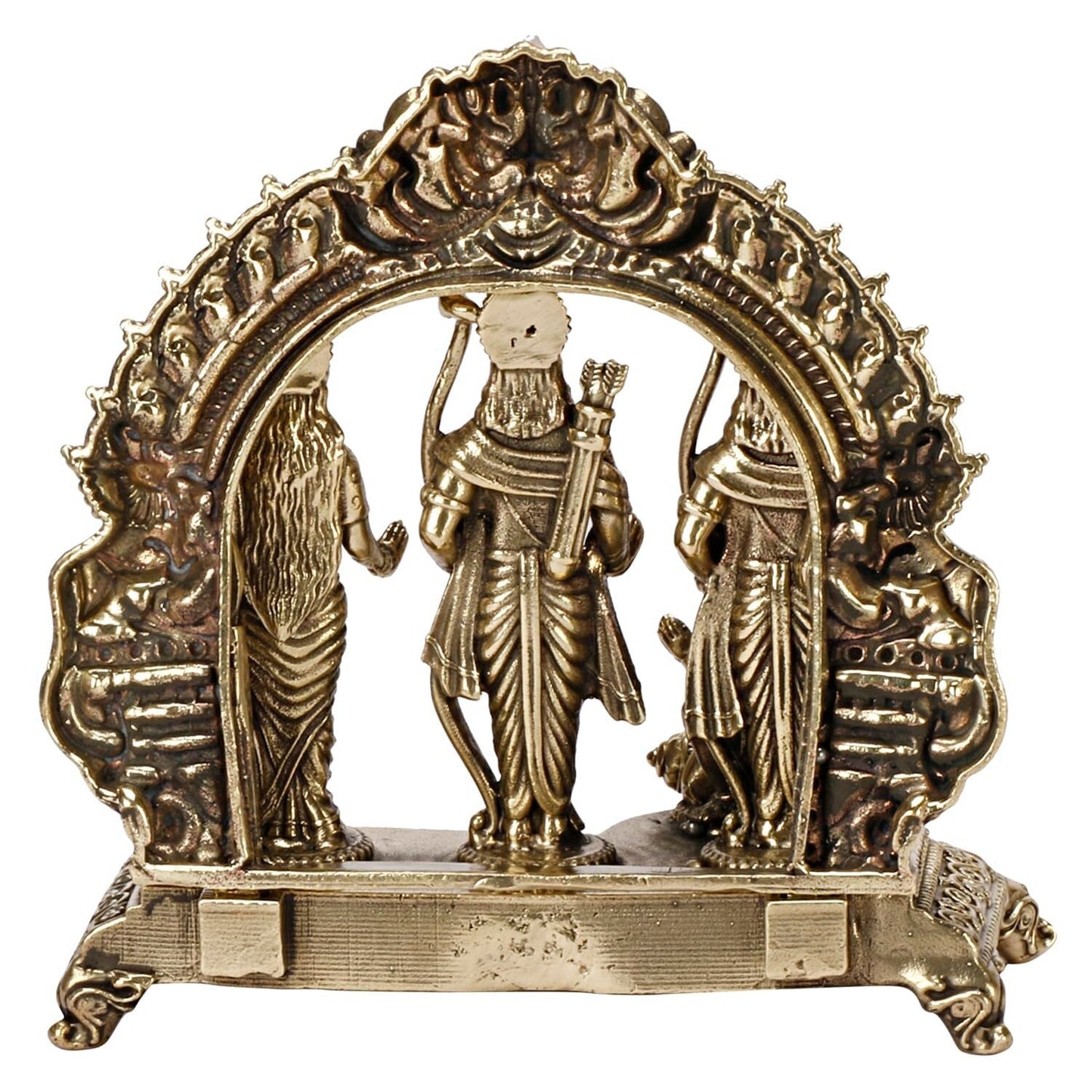 Ram Darbar Lord Rama Sita Laxman Hanuman Brass Family Statue Figurine Sculpture