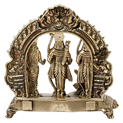 Ram Darbar Lord Rama Sita Laxman Hanuman Brass Family Statue Figurine Sculpture