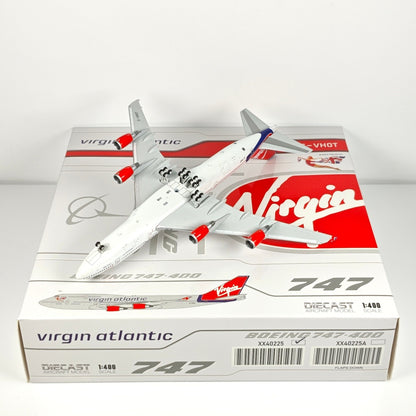 1:400 JC Wings Virgin Atlantic Boeing 747-400 Airplane Diecast Aircraft Model