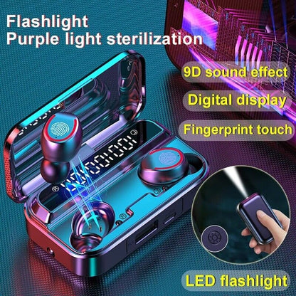 Bluetooth Waterproof Headset TWS 5.1 Wireless Earphone Earbuds Headphones
