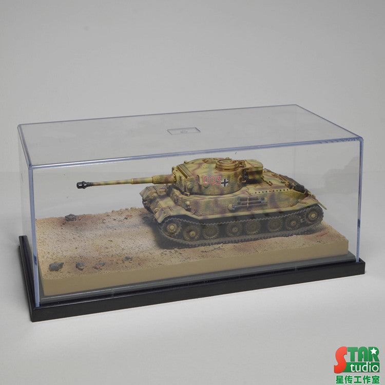 1/72 Tank Model Platform Loess Platform Display Box Dust Proof Excluding Tank