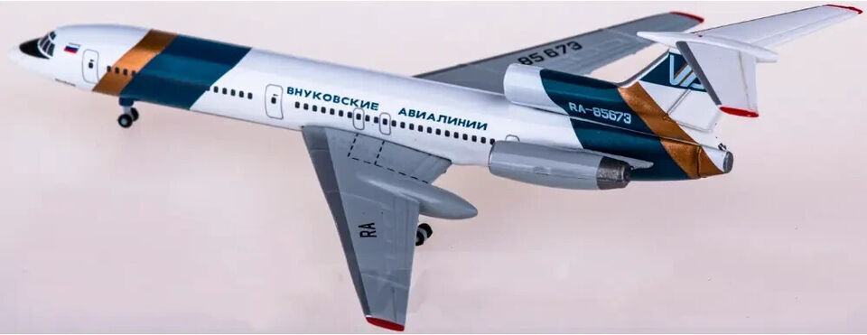 1:500 Herpa Vnukovo Airlines Tupolev Tu-154M Passenger Airplane Diecast Model