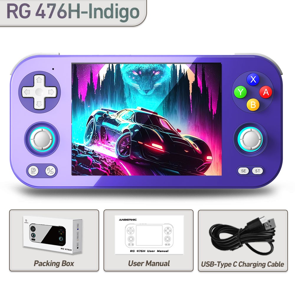 ANBERNIC RG 476H Retro Handheld Game Console Android 13 RG406H 5000mAh 4.7-inch