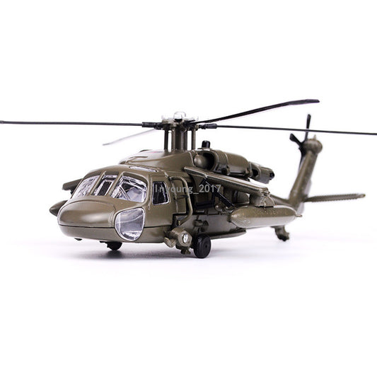 UH-60 Black Hawk Utility Helicopter Model Metal Diecast Airplane Toys Kids Gifts