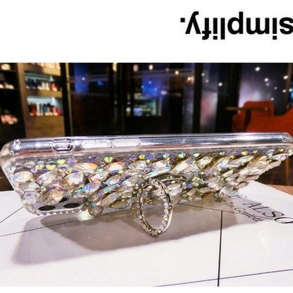 Mobile Phone Case Drip Drill with Bracket Protective Cover for iPhone 17/16/15