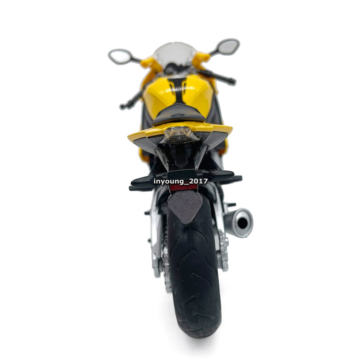1/12 BMW S1000RR Motorcycle Model Toy Diecast Toy Vehicle for Kids Boys Yellow