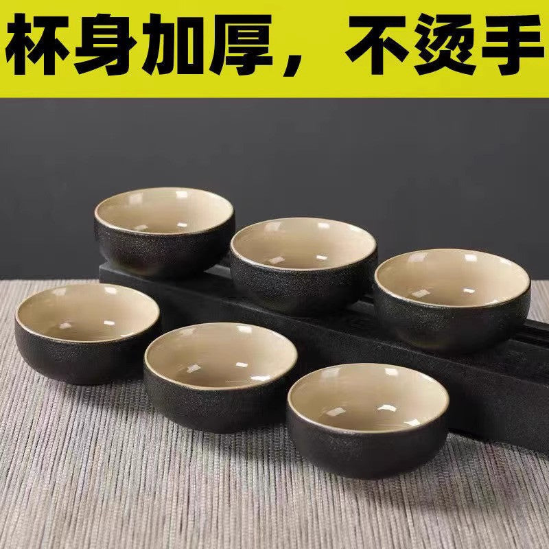 50ML Premium Black Pottery Tea Cup Master's Cup Kung Fu Tea Set Tea Tasting Cup