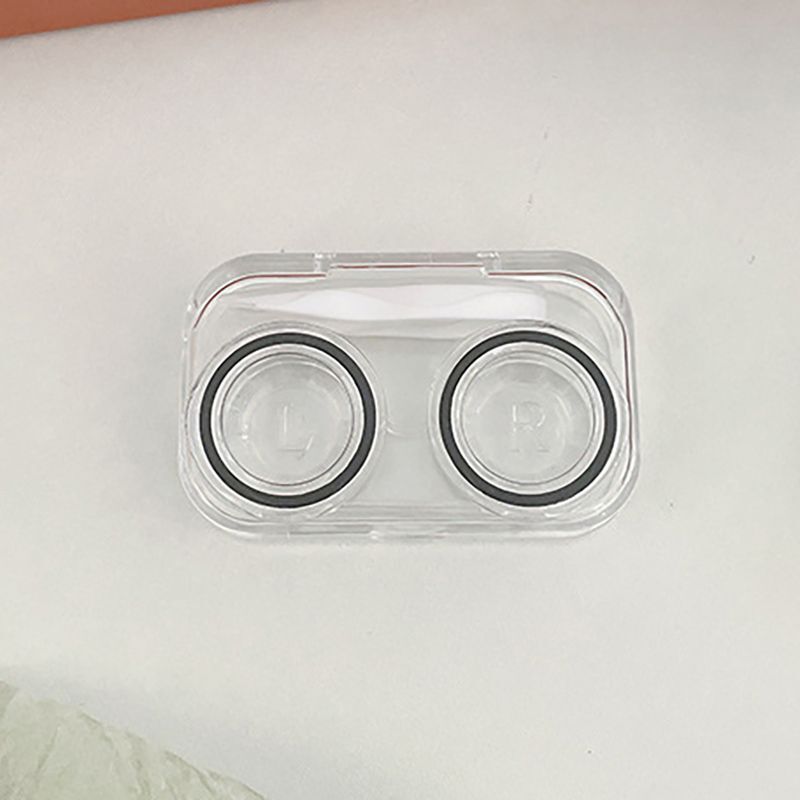 Contact Lens Cases Plastic Colorful Container Holder Portable Soak Storage Boxes