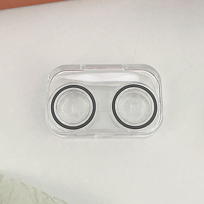 Contact Lens Cases Plastic Colorful Container Holder Portable Soak Storage Boxes