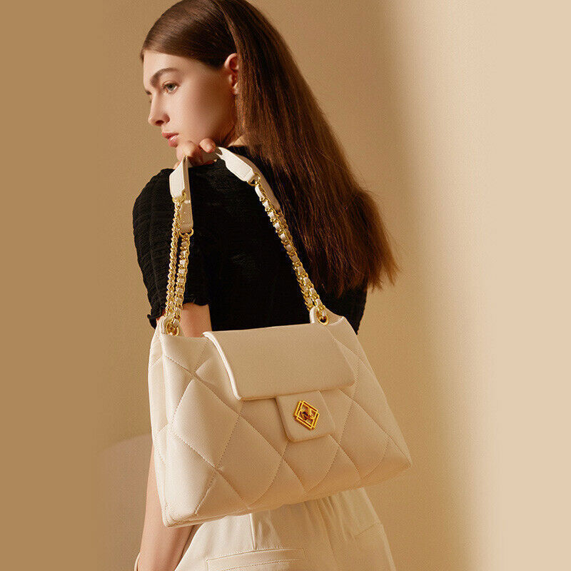 Women's REAL leather shoulder bag handbag Cowhide crossbody bag purse #2185