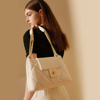 Women's REAL leather shoulder bag handbag Cowhide crossbody bag purse #2185