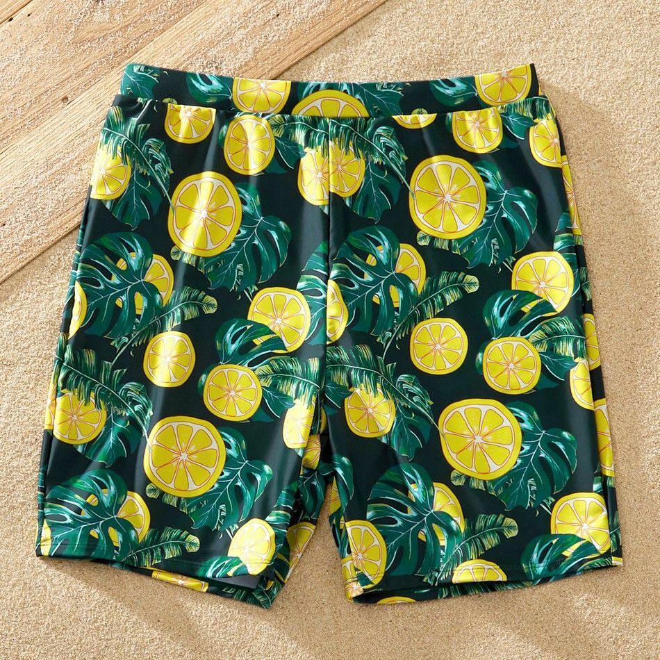 Matching Swimsuits Arrival Summer Floral Print Striped One Shoulder Family Nylon