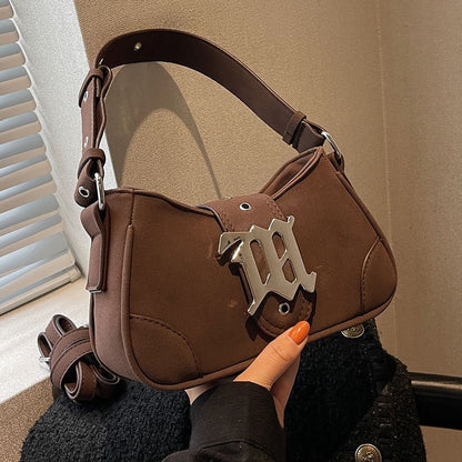 Underarm Bags Shoulder Messenger Bag Handbag Faux Suede Crossbody Vintage Purses