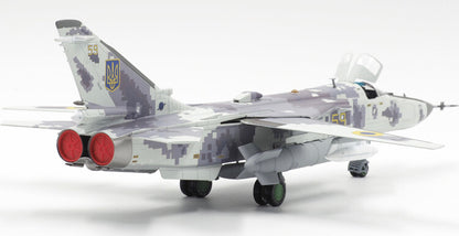 1:72 Calibre Wings SU-24MR Ukrainian Digital Fencer Fighter Diecast Plane Model