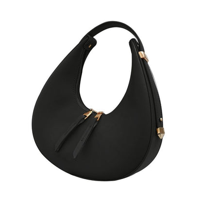 Elegant Crescent Crossbody Bag Underarm Handbag Synthetic Leather Shoulder Bags