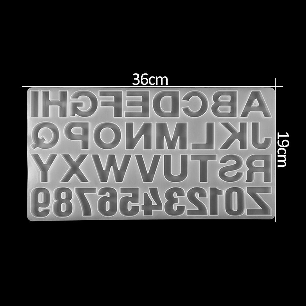 Letters Crystal Epoxy Resin Mold Hand Craft DIY Jewelry Making Accessories Tools