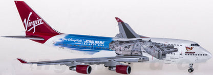 1:400 JC Wings Virgin Atlantic BOEING 747-400 Airplane Flap Down Diecast Model