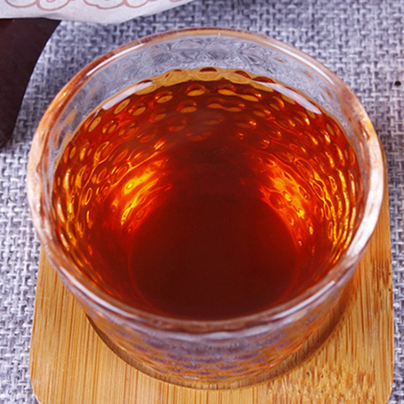 357g Pu Erh Tea Cake Pu'er Tea Ripe Tea Ban Zhang Jinya Yunnan Qizi Cake Tea