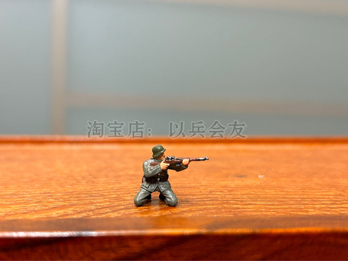 1/72 14Pcs World War II German Combat Soldier Model