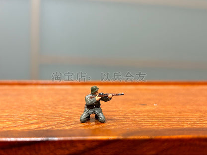 1/72 14Pcs World War II German Combat Soldier Model