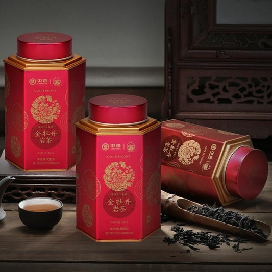 Sea Dyke Golden Wood Dill Golden Peony Roasted Fujian Wuyi Rock Tea Oolong Tea 100g Tin -