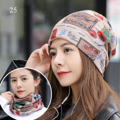 Women's Turban Cap Spring and Summer Outdoor Hat Breathable Pullover Cap Thin