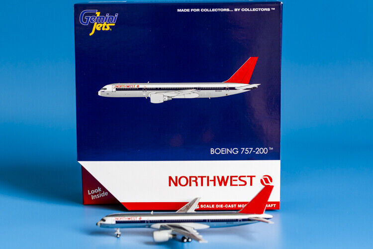 1:400 GeminiJets NORTHWEST BOEING 757-200 Passenger Airplane Diecast Plane Model