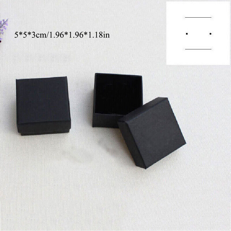 Fashion Ring Necklace Earring Bracelet Paper Bag Wedding Simple Jewelry Gift Box