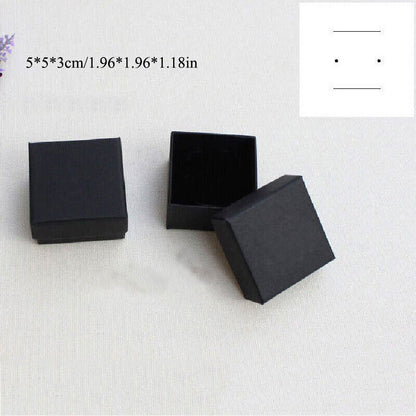 Fashion Ring Necklace Earring Bracelet Paper Bag Wedding Simple Jewelry Gift Box