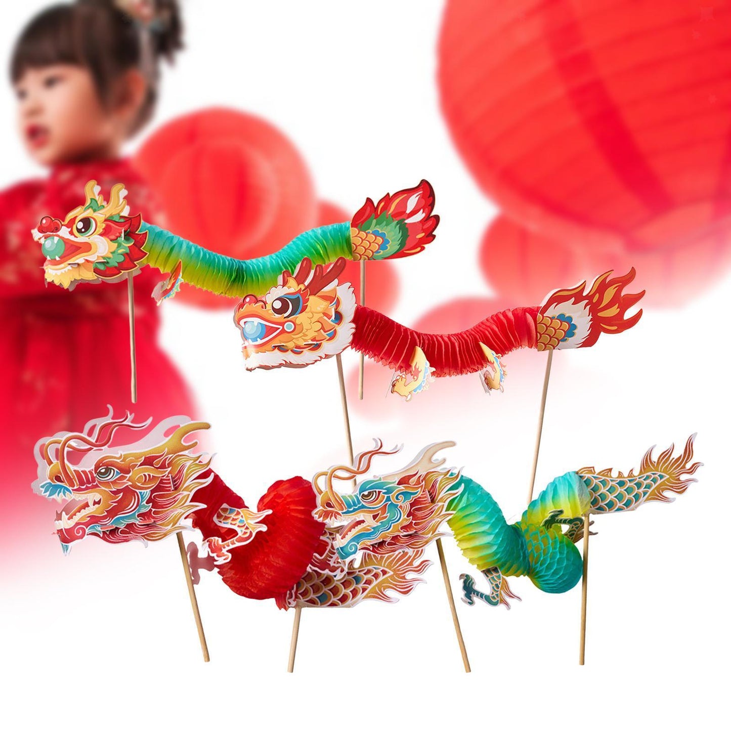 Chinese New Year Dragon Garland for Dragon Boat Festival