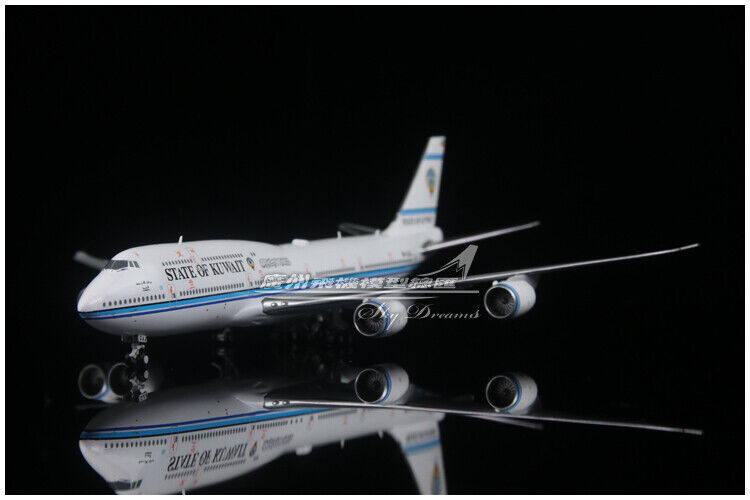 1:400 JC Wings STATE OF KUWAIT BOEING 747-8 Passenger Airplane Diecast Model