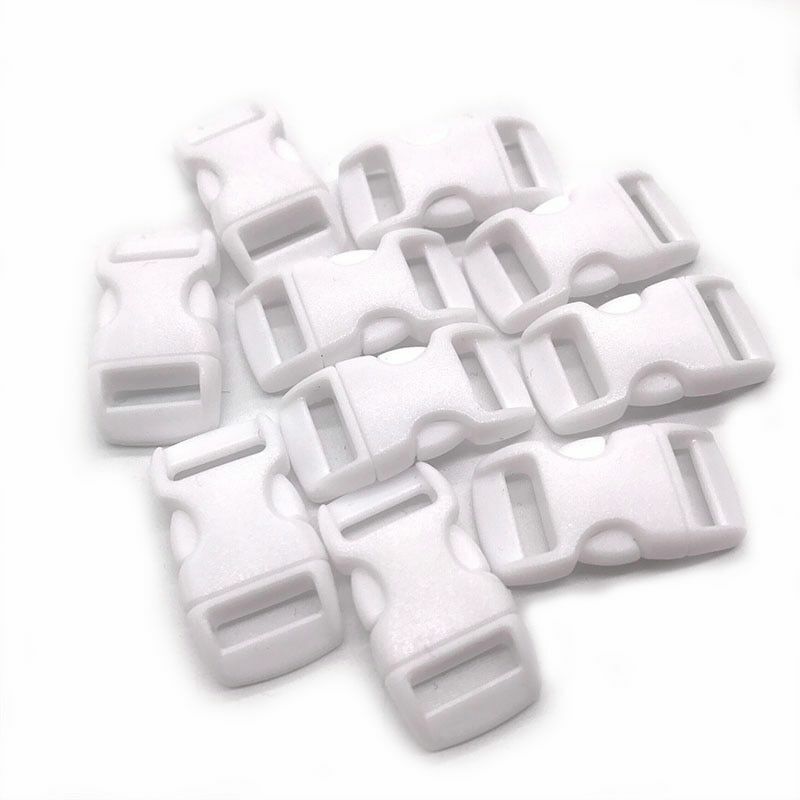 10Pcs Side Release Buckle Curved Paracord Dog Collar Strap Webbing Outdoor Camp