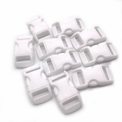 10Pcs Side Release Buckle Curved Paracord Dog Collar Strap Webbing Outdoor Camp