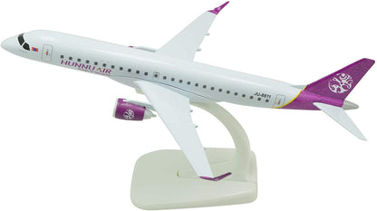 1:400 HUNNU AIR EMBRAERERJ E190 Without Landing Gear Metal Airplane Model Plane