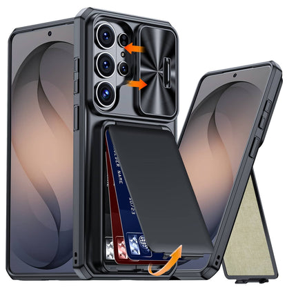 Wallet Case for Samsung Galaxy S26 Ultra/S26 Plus/S26 Card Holder Slide Camera
