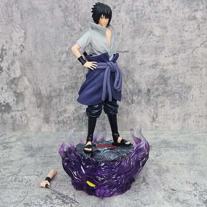 Anime Naruto Figure set Sasuke Kakashi Might Guy PVC Action Figure Statue Model