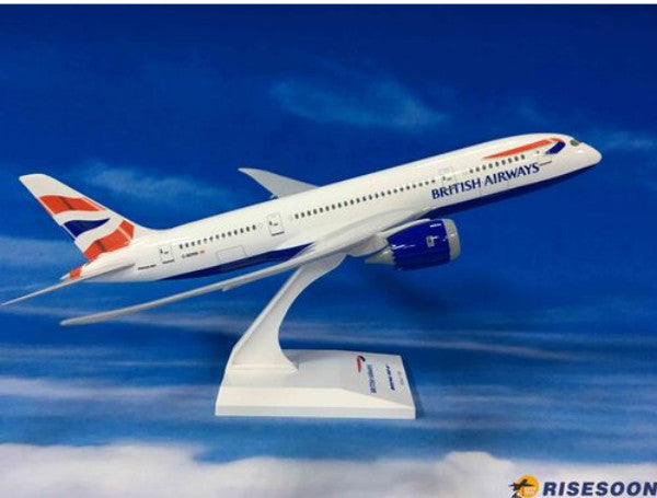 29CM 1:200 Risesoon British Airways Boeing 787-8 Airplane ABS Plastic Model