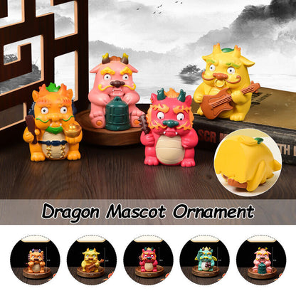 2024 Chinese Zodiac Dragon Resin Statue Year Gift Home Car Mascot Decor Ornament