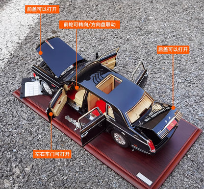 1:18 35CM Century Dragon Hongqi CA7600 2015 Parade Vehicle Diecast Car Model