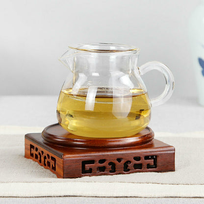 Wooden Display Stands Annatto Pedestal Teapot Vase Bonsai Base Retro Home Decor