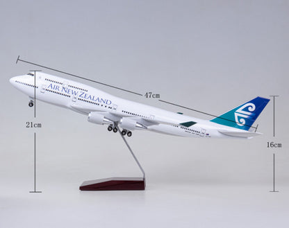 1:150 47CM AIR NEW ZEALAND BOEING 747-400 Airplane Landing Gear Resin Model